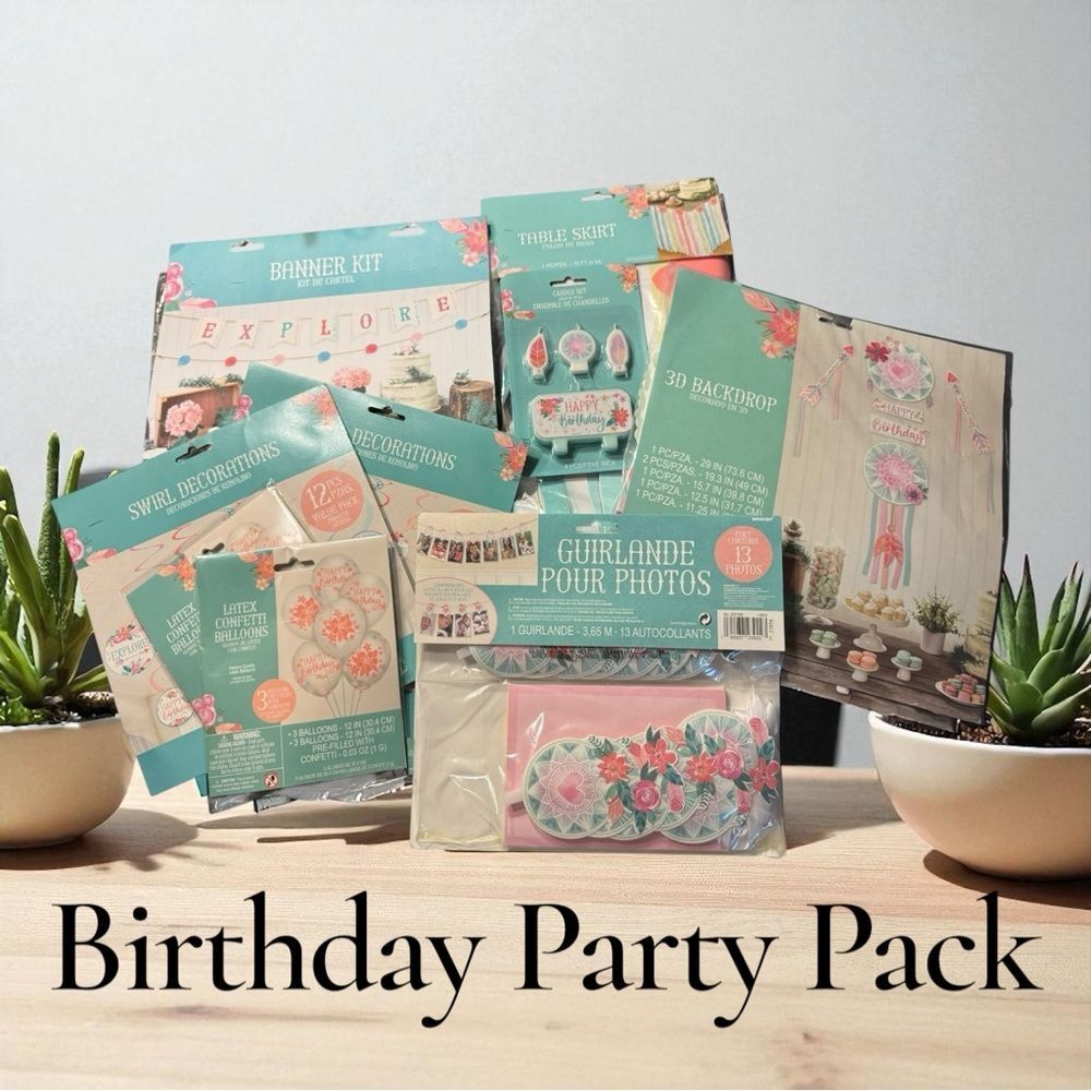PREMIUM Birthday Party Pack - Everything You Need To Throw An Elegant Party